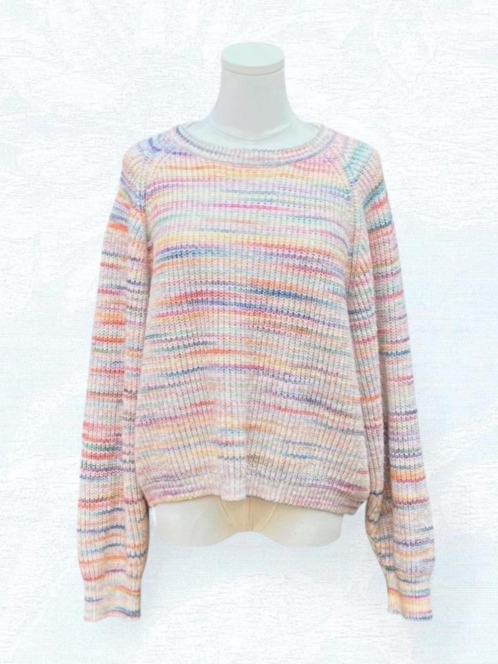a.n.a Multicolor Striped Knit Sweater